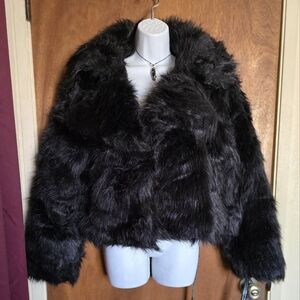 NWT faux fur coat